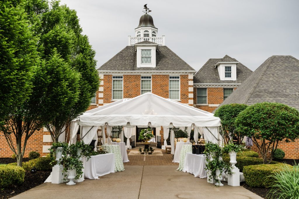 Luxe Intimate Home Wedding reception tent