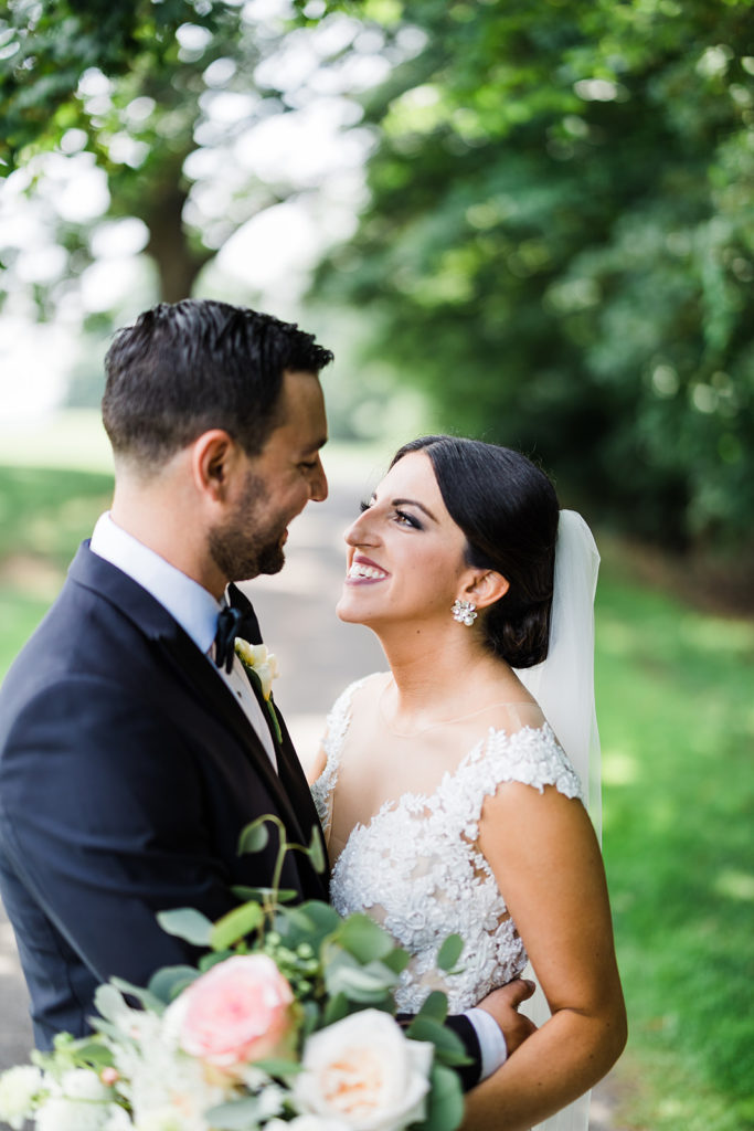 Bride and groom portraits at Southpointe Golf Club