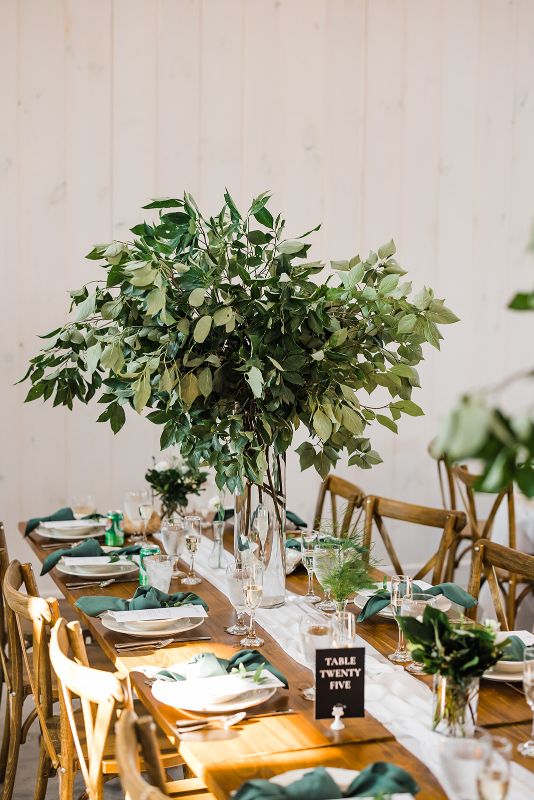 summertime Grayson House wedding reception tables cape