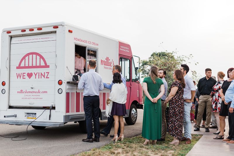 Guests enjoy Millie's Ice Cream from their mobile ice cream truck