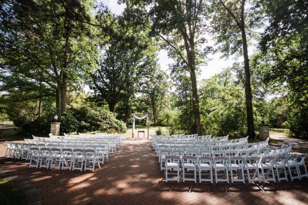 Wedding space set up at Succop Nature Park