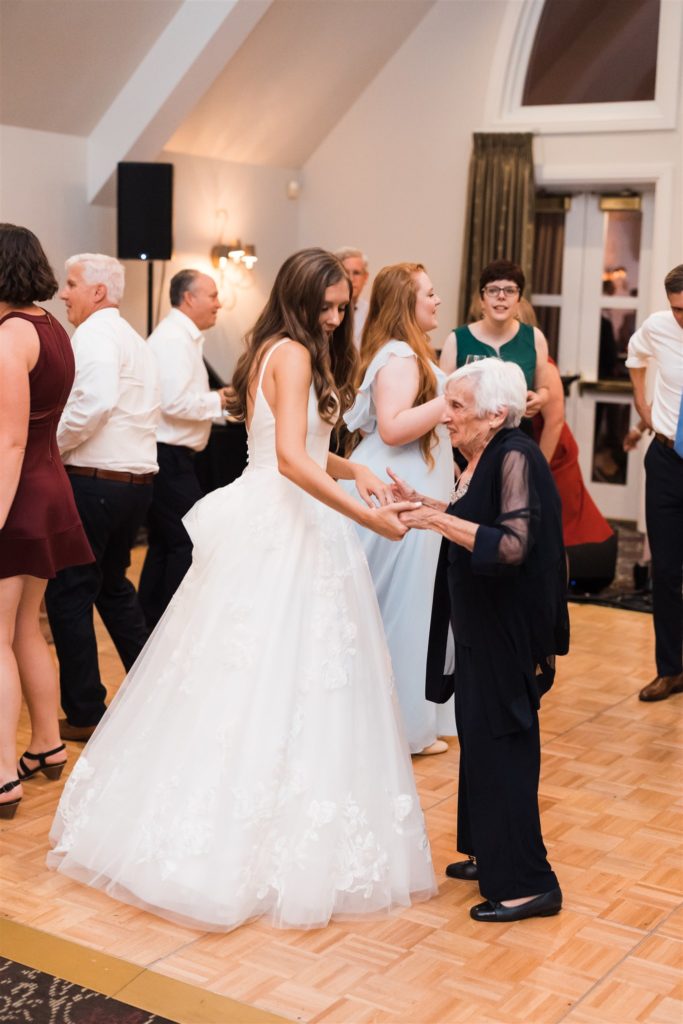Bride dances with her grandmother at Club at Nevillewood wedding